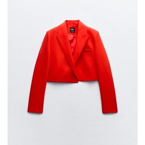 Zara Women's Bright Red Blazer